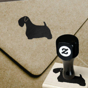 Carimbo De Borracha Silhueta de Sealyham Terrier