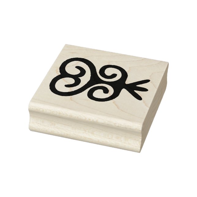 Carimbo de Borracha Símbolo Adinkra Senufo (Carimbo)