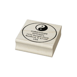 Carimbo De Borracha Símbolo / Ícone - YIN YANG + idea