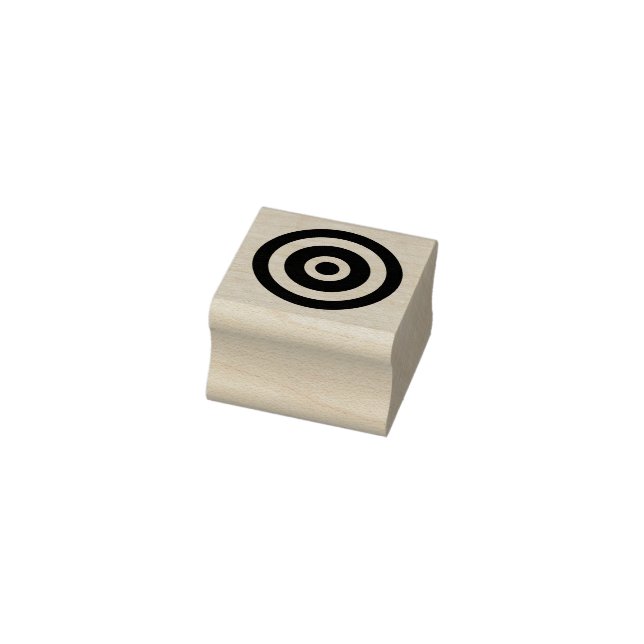 Carimbo De Borracha Símbolo Simples Bullseye Target (Carimbo)