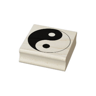 Carimbo De Borracha Símbolo Yin Yang Espiritual