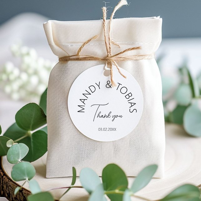 Carimbo De Borracha Simpel, Casamento de caligrafia mínima (Simpel, minimal handwriting THANK YOU! Wedding Rubber Stamp)