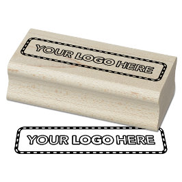 Carimbo De Borracha Simple Logo Business Branding Rubber Stamp