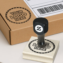 Carimbo De Borracha Simple Logo Rubber Stamp for Business Branding