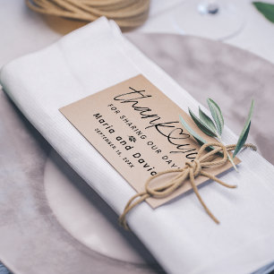 Carimbo De Borracha Simples Agradecimentos de Casamento