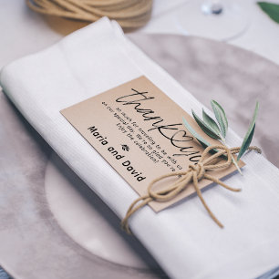 Carimbo De Borracha Simples Agradecimentos de Casamento