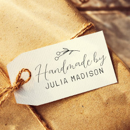 Carimbo De Borracha Simples Botânico Desenhado À Mão