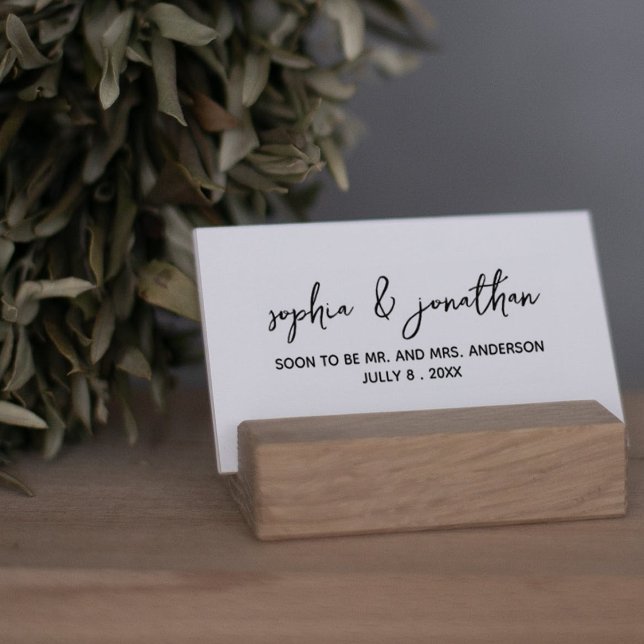 Carimbo De Borracha Simples caligrafia Salvar a data (Criador carregado)