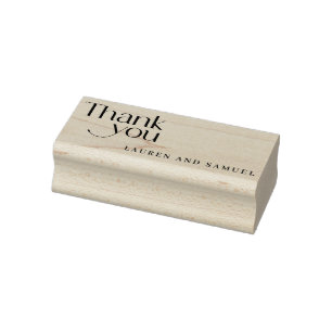 Carimbo De Borracha Simples Casal De Casamento De Tipografia Obrigado