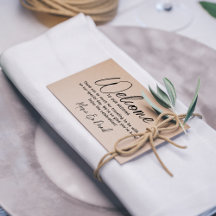 Simples Casamento Bem-Vindo Obrigado