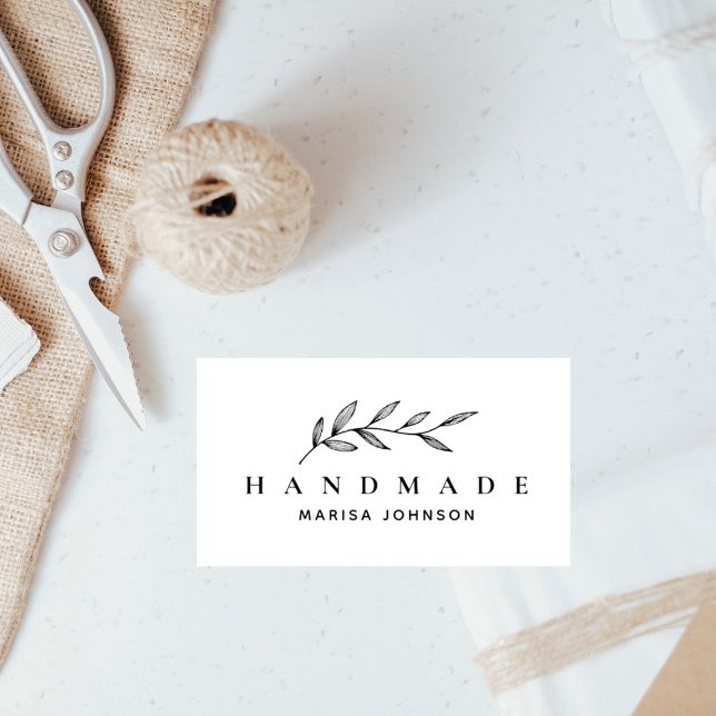 Carimbo De Borracha Simples Pequenas Empresas Elegante Personalizado (Criador carregado)