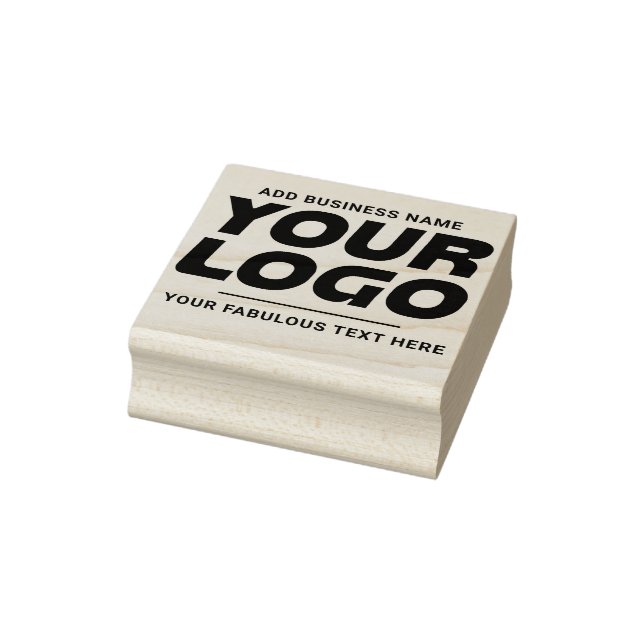 Carimbo de Borracha Simples Personalizado com Logo (Carimbo)
