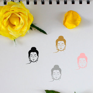 Carimbo De Borracha Sinal de Cabeça de Buda