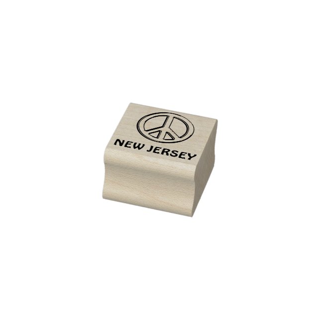 Carimbo De Borracha SINAL de Paz de Nova Jersey (Carimbo)