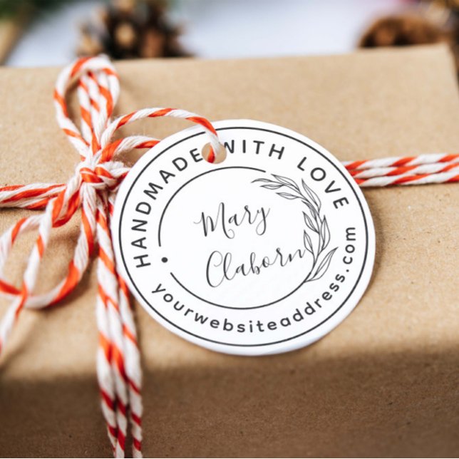 Carimbo De Borracha Site de Nome Personalizado Moderno Fabricado com A (Criador carregado)