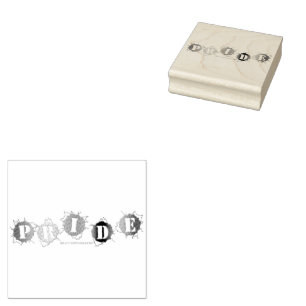 Carimbo De Borracha SlipperyJoe's arco-íris de sinal de orgulho colori