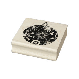 Carimbo De Borracha Snowflake Bauble