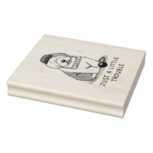 Carimbo De Borracha Só um pequeno problema com a velha Cinza de pastor