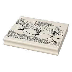 Carimbo De Borracha Sob o mar Design