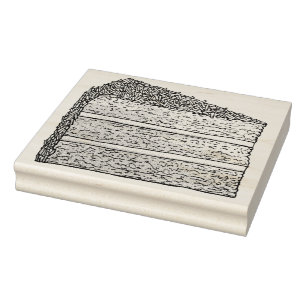 Carimbo De Borracha Sobremesa de Bolo de Camada de Glacé de Coco do Su