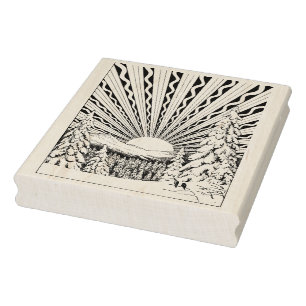 Carimbo de borracha solstática de inverno