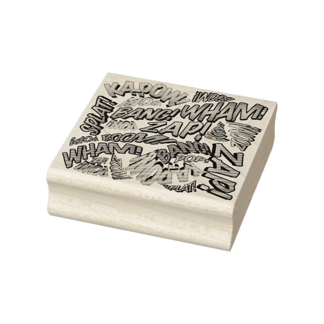 Carimbo De Borracha Sons de Arte Pop de Quadrinhos Retrô Divertidos (Carimbo)