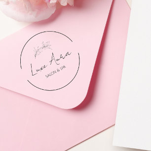 Carimbo De Borracha Spa de Salão Chic Personalizado