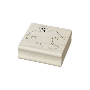 Carimbo De Borracha Spooky Happy Halloween Ghost Haunted House