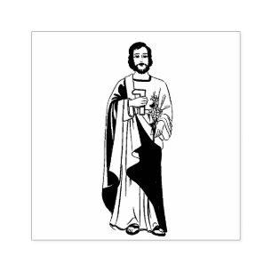 Carimbo De Borracha St Joseph católico religioso o trabalhador