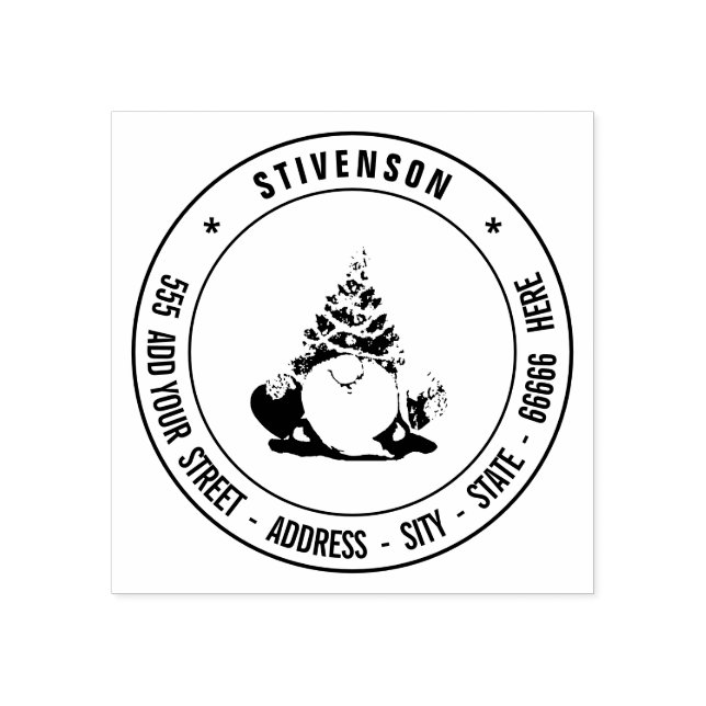 Carimbo De Borracha Sua Própria Imagem Personalizada do Endereço de De (Impressão)