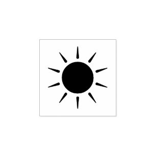 Carimbo de borracha "Sun"