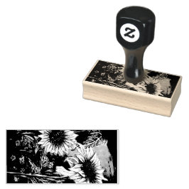 Carimbo De Borracha Sunshine Bloom