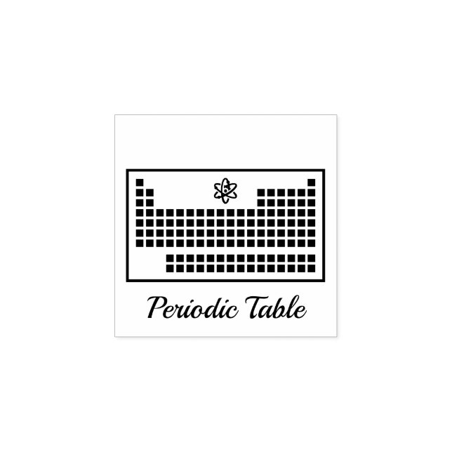 Carimbo De Borracha Tabela Periódica (Impressão)