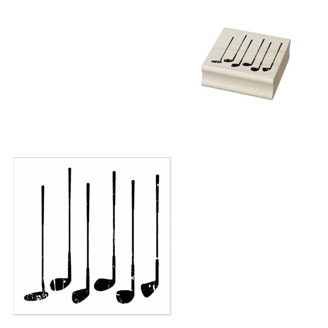 Carimbo De Borracha Tacos de golfe (Carimbado)