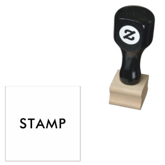 Carimbo De Borracha Tamanho personalizado de 1" x 1"