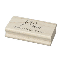 Carimbo De Borracha Tampon de remerciement du studio d'artiste