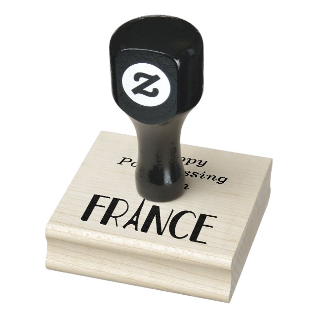 Carimbo De Borracha Tampon feliz pós-travessia da França (Carimbo)