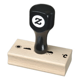 Carimbo De Borracha Tampon météo