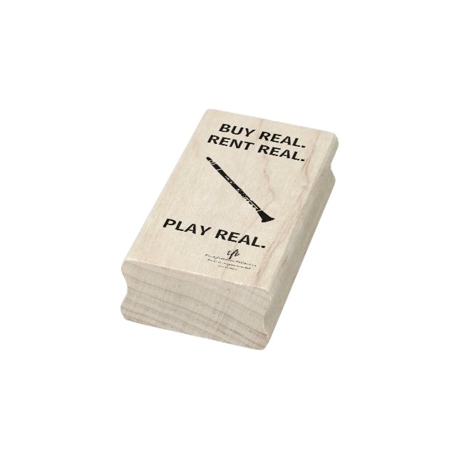 Carimbo De Borracha Tecnologia de Instrumentos Musicais Clarinet Real  (Carimbo)