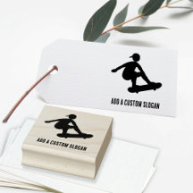Teen Skateboard - Silhouette com Slogan Personaliz