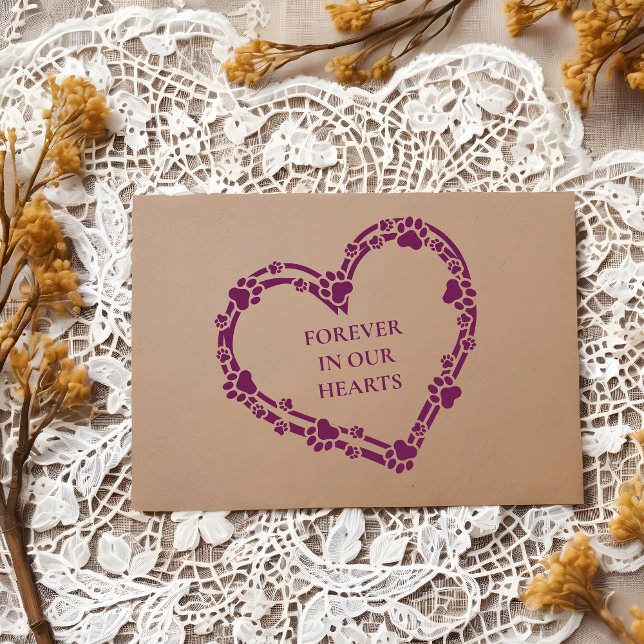 Carimbo De Borracha Tender Loving Memorial Heart Pet Paws Print  (Pet Paws Print
Tender Loving Memorial Heart Pet Paws Print Rubber Stamp.)