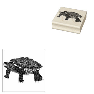 Carimbo De Borracha Terrapin - Stamp