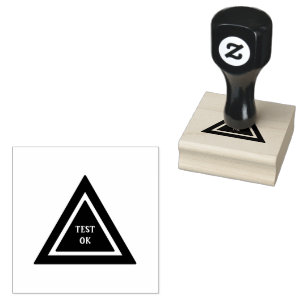 Carimbo De Borracha Texto OK de TESTE Personalizado Garantir Controle