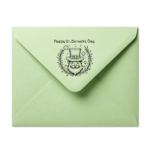 Carimbo De Borracha Texto personalizado, Leprechaun Loop