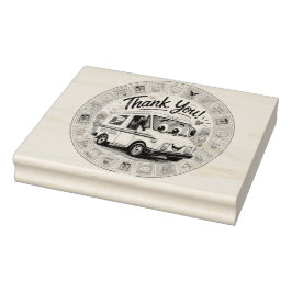 Carimbo De Borracha Thank you Postal Workers 