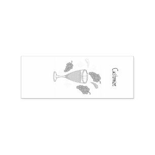 Carimbo De Borracha Thunder_Cove de Feriado de Bebendo de Vinho de Fel