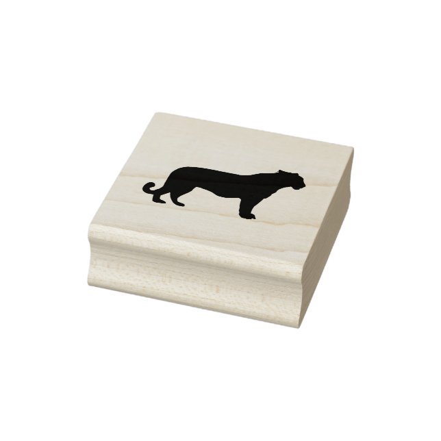 Carimbo De Borracha Tiger Silhouette (Carimbo)