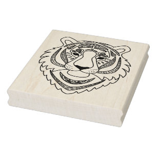 Carimbo De Borracha Tigre branco inspirado