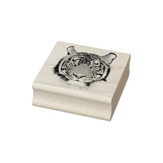 Carimbo De Borracha Tigre Head