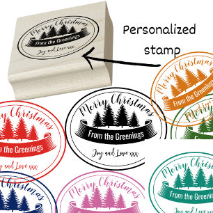 Carimbo De Borracha Tinta de Natal personalizada